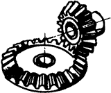 齒輪基本術語錐齒輪、準雙曲面齒輪及其齒輪副