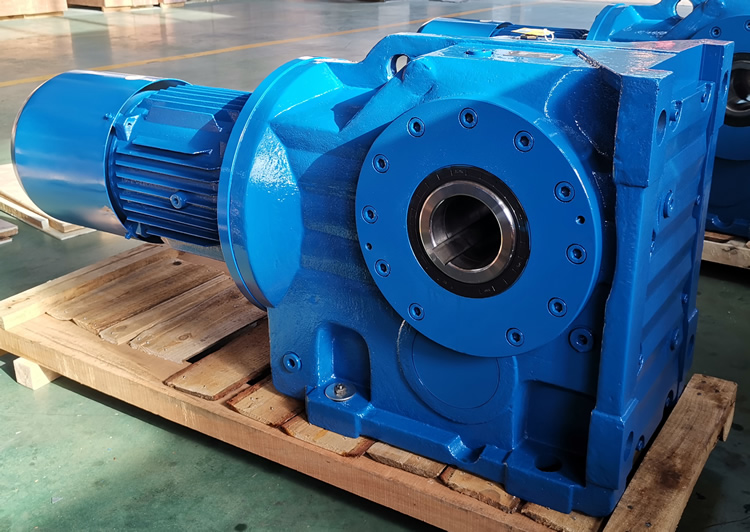 KA127減速機 輸入配制動電機 通孔輸出 實物圖